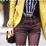 OUTFIT: STUDDED SHORTS