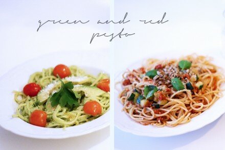 red_and_green_pesto